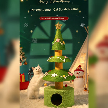 cat tree with bed for Christmas